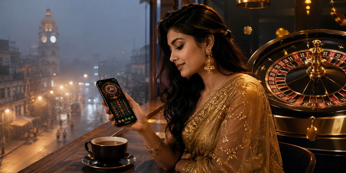 রংপুরে শাড়ি পরিহিত নারী মোবাইলে রুলেট খেলছেন